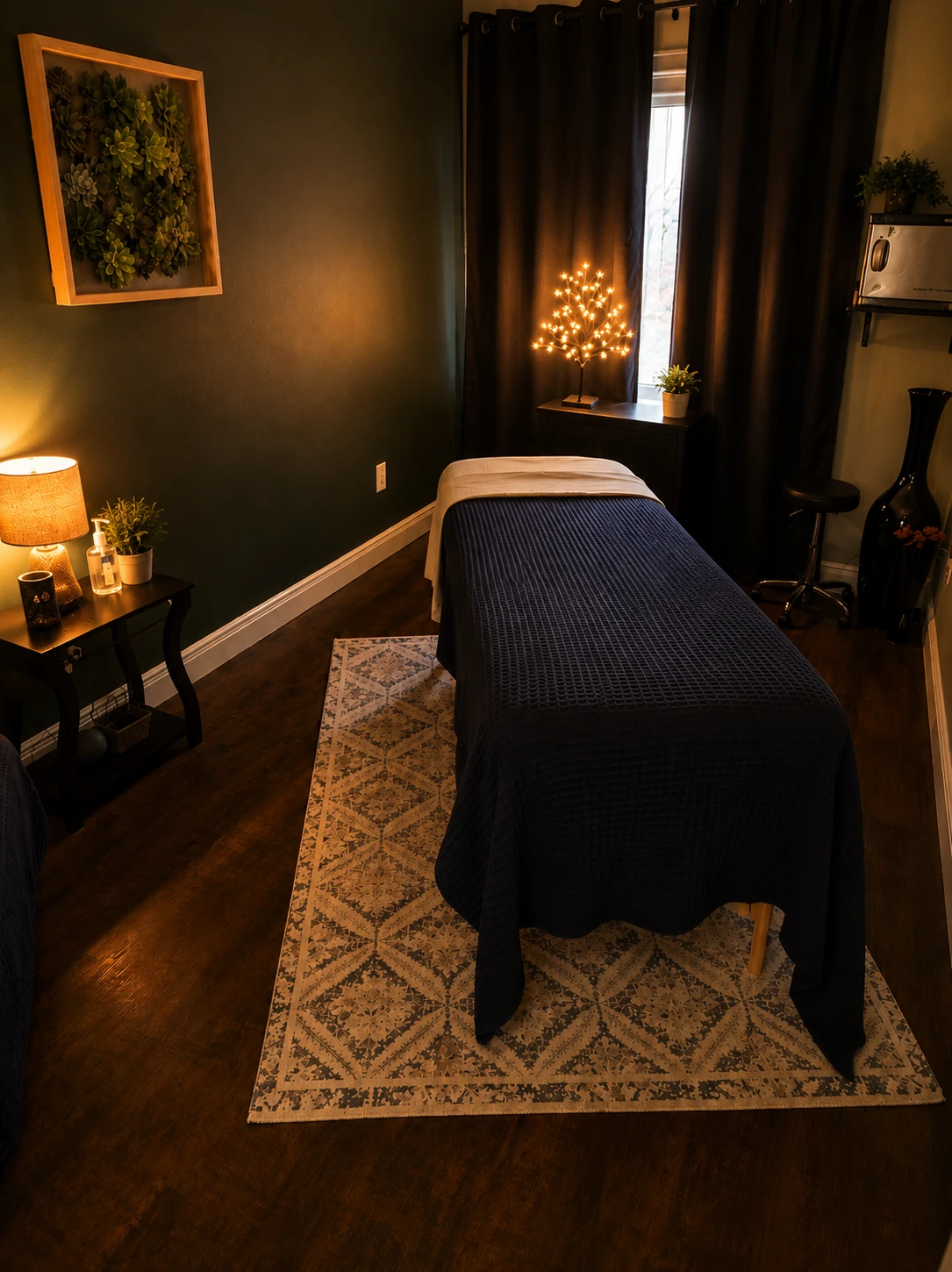 Private treatment room at Emerald Stone Massage & Spa