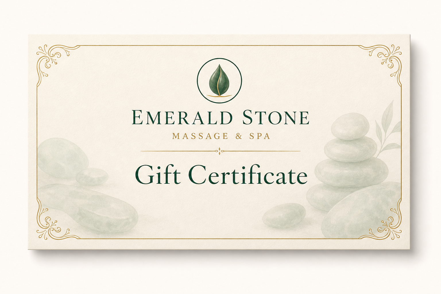 Emerald Stone Massage & Spa gift certificate preview